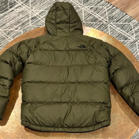 The North Face Olive Hooded Puffer Vest - Picture 3 of 7